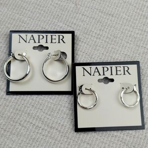 #5 BUNDLE ⅖ SILVER SMALL HOOP EARRINGS